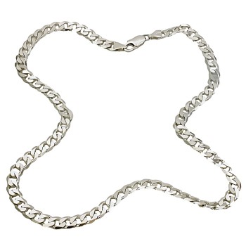 Silver 20 inch curb Chain